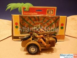Солдатики 1/32 Britains Мотоцикл с экипажем Африка корпус третий 6